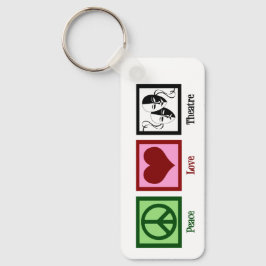 Chaveiro Presente Personalizado do Teatro Peace Love