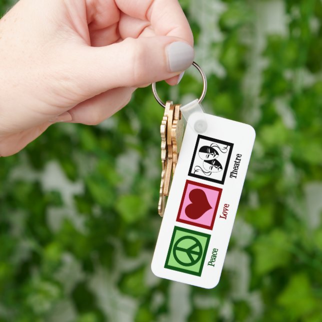 Chaveiro Presente Personalizado do Teatro Peace Love (Mão)
