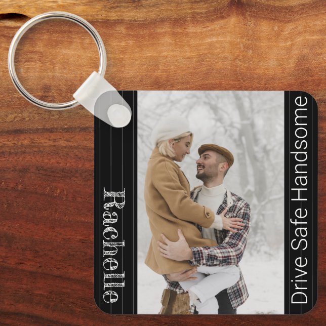 Chaveiro Presente seguro de unidade moderna para Namorado d (Frente)