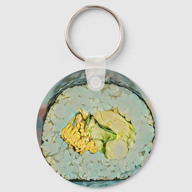 Chaveiro Presente sushi para amantes de comida (Frente)