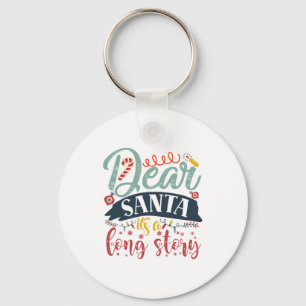 Chaveiro Presente Xmas Caros Papais noeis É Uma Longa His