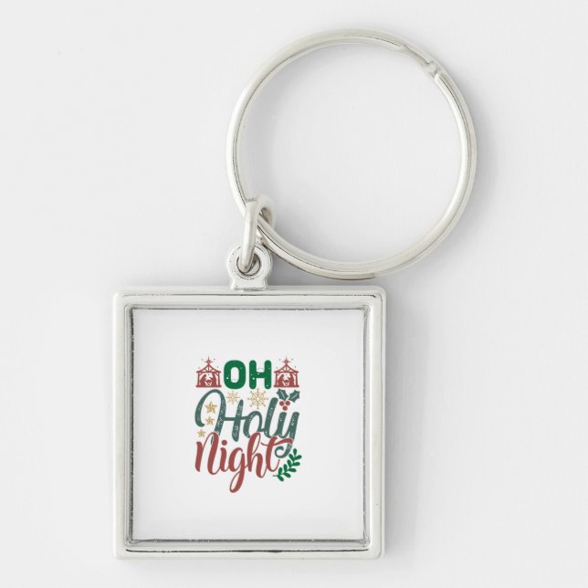 Chaveiro Presente Xmas | Oh Santa Noite (Frente)