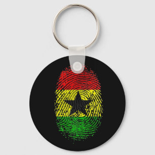 Chaveiro Presentes 100% do orgulho do ADN de Ghanian Ghana