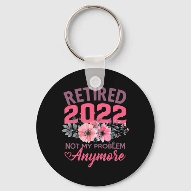 Chaveiro Presentes aposentados de 2022 para mulheres 2022 e (Frente)