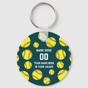 Chaveiro Presentes baratos do softball, personalizados em