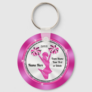 Chaveiro Presentes Baratos Rosa e Branco da Cheer ou SUAS C