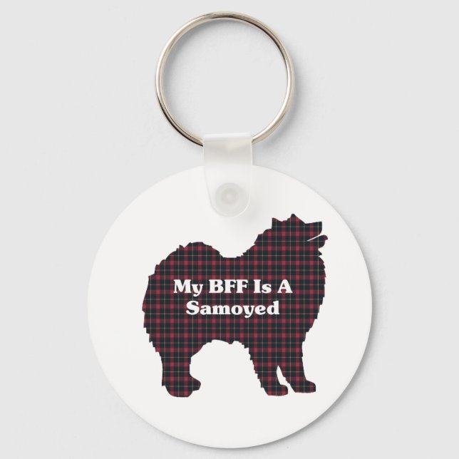 Chaveiro Presentes BFF Samoyed (Frente)