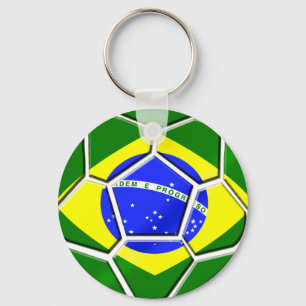 Chaveiro Presentes brasileiros da bola de futebol do