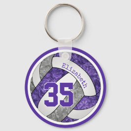 Chaveiro Presentes da equipe de vôlei de cinzas roxas