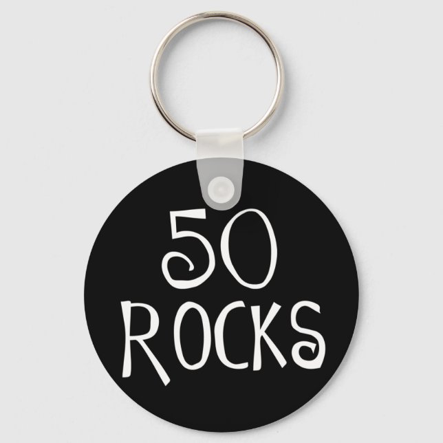 Chaveiro presentes de 50 anos, 50 ROCKS (Frente)