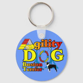 Chaveiro Presentes de Agilidade de Boston Terrier