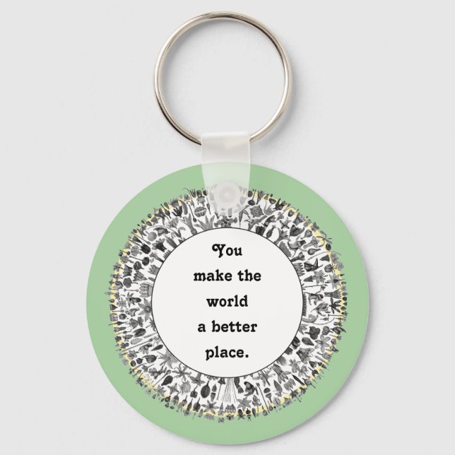 Chaveiro Presentes de Agradecimento a Voluntários (Frente)