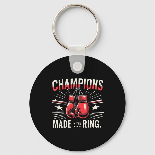Chaveiro Presentes De Amor Com Luvas De Boxing Retro Para B (Frente)
