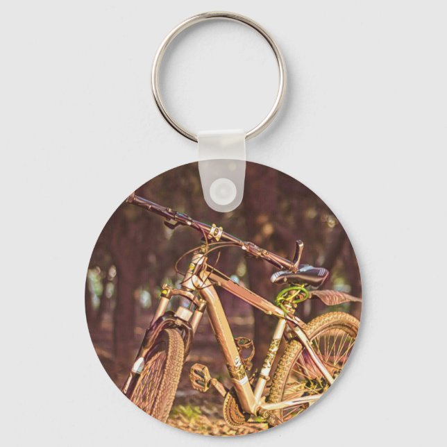 Chaveiro Presentes de aniversário para amantes de bicicleta (Frente)