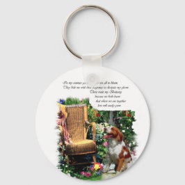 Chaveiro Presentes de Arte Brittany Spaniel Americanos