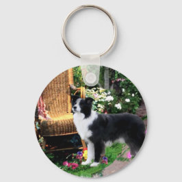Chaveiro Presentes de Arte de Collie de Borda