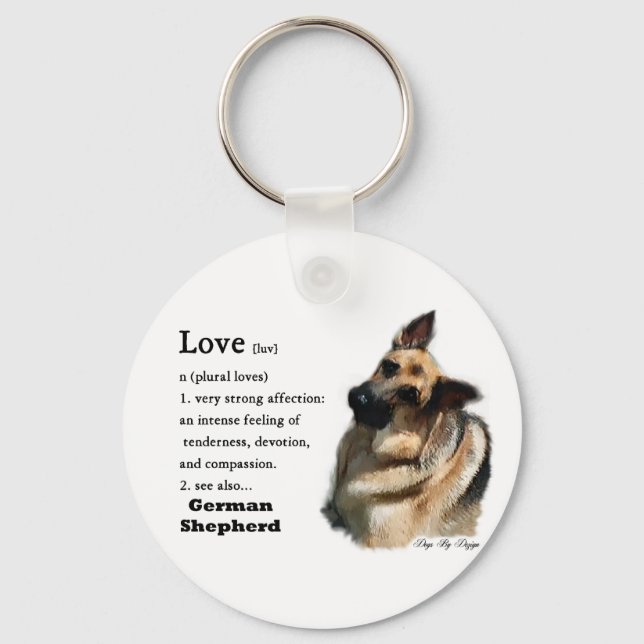 Chaveiro Presentes de arte german shepherd (Frente)