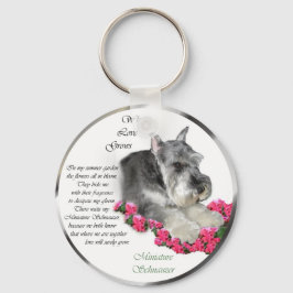 Chaveiro Presentes de Arte Miniatura Schnauzer