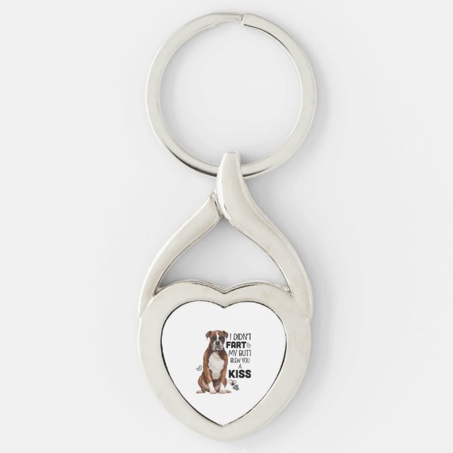 Chaveiro Presentes de Cães Boxer (Frente)