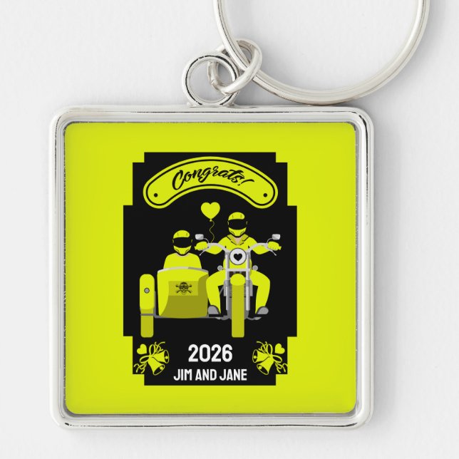 Chaveiro Presentes De Casamento De Motocicletas Para Casal (Frente)
