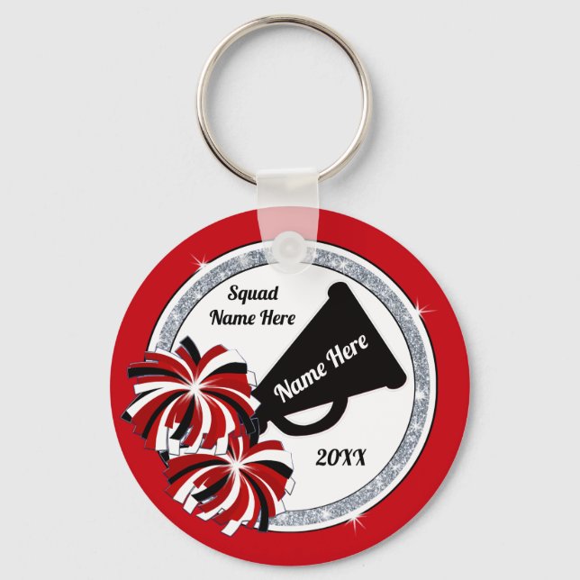 Chaveiro Presentes de Cheerleader baratos em branco, sua co (Frente)