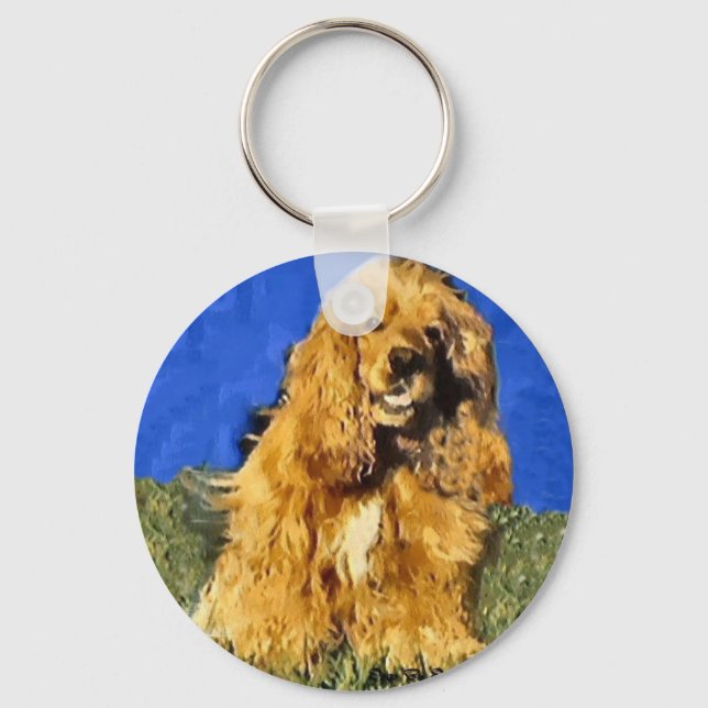 Chaveiro Presentes de Cocker Spaniel (Frente)
