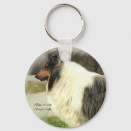 Chaveiro Presentes de Collie Rough Rough Blue