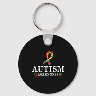 Chaveiro Presentes De Consciência Do Autismo De Fita De que