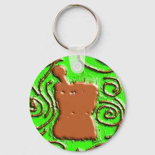 Chaveiro Presentes de Design de Pestle e Mortar FARMACÊUTIC