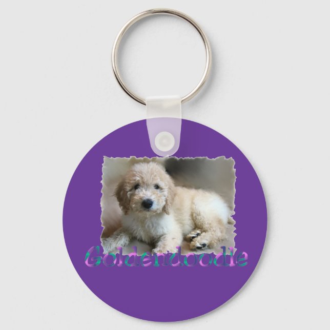 Chaveiro Presentes de Goldendoodle (Frente)