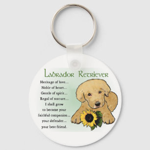 Chaveiro Presentes de Labrador Amarelo do Retriever