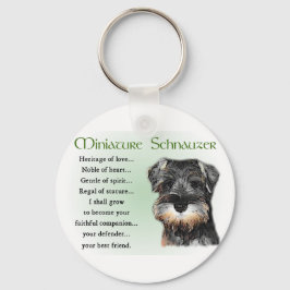 Chaveiro Presentes de Miniatura Schnauzer