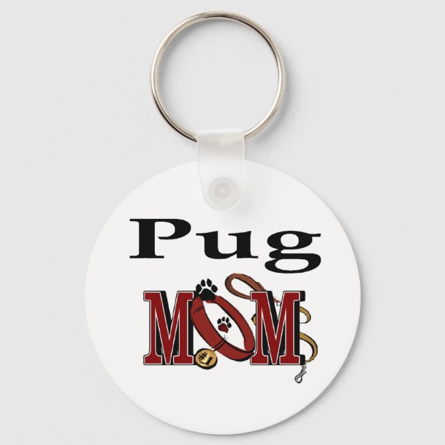 Chaveiro Presentes de MOM Pug (Frente)