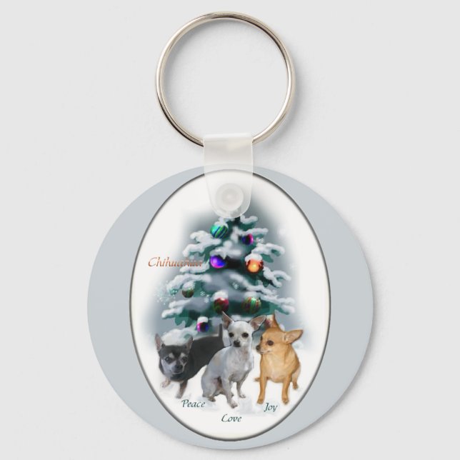 Chaveiro Presentes de Natal Chihuahua (Frente)