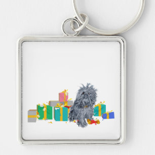 Chaveiro Presentes de Natal do Griffon de Bruxelas