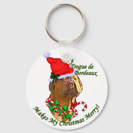 Chaveiro Presentes de Natal Dogue de Bordeaux