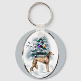 Chaveiro Presentes de Natal em Saluki
