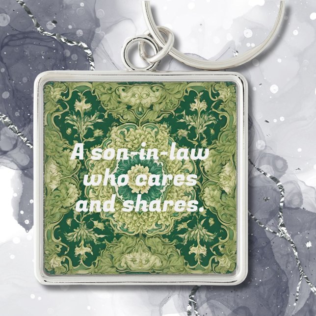 Chaveiro Presentes de Natal Personalizados para Filho em Di (Custom Christmas Gifts for Son in Law Persian Tile)