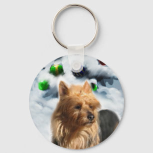 Chaveiro Presentes de Natal Terrier australianos