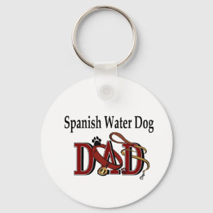 Chaveiro Presentes de Pai de Cão de Água Espanhol