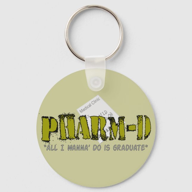 Chaveiro Presentes De Pharm-D (Estudante De Farmácia) (Frente)