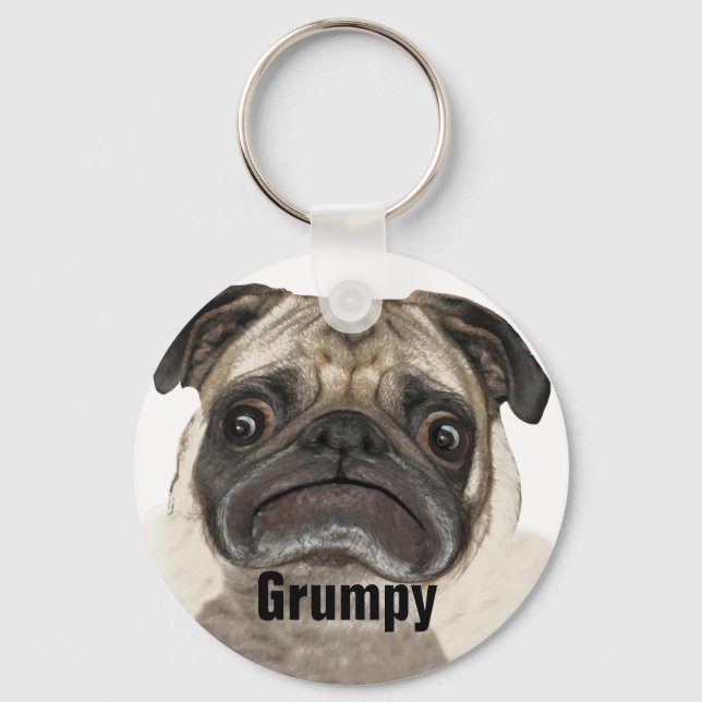 Chaveiro Presentes de Puggy Grumpy (Frente)