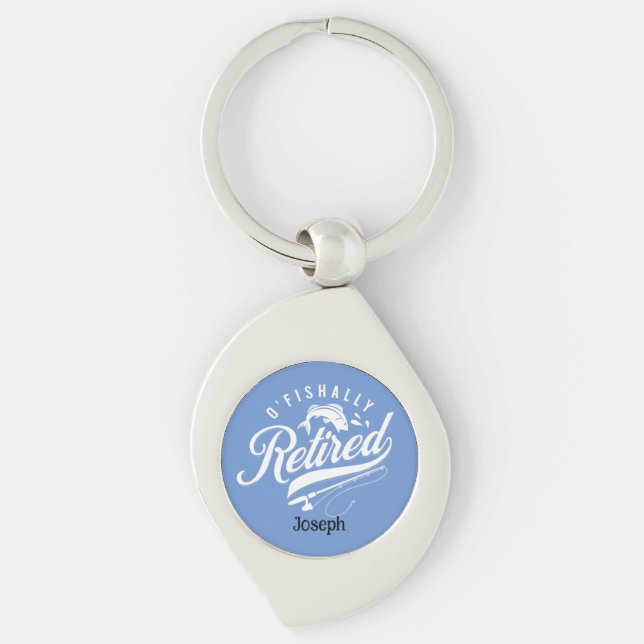 Chaveiro Presentes De Reforma. Pescador/mulher. Nome editáv (Frente)