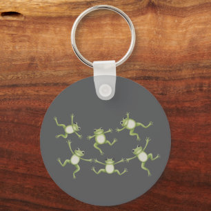 Chaveiro Presentes de sapos dançantes para amantes da natur