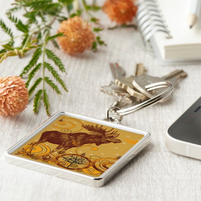 Chaveiro Presentes de Vintage Moose (Lateral)