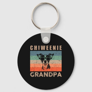 Chaveiro Presentes de Vovô de Cachorro Chiweenie Vintage pa