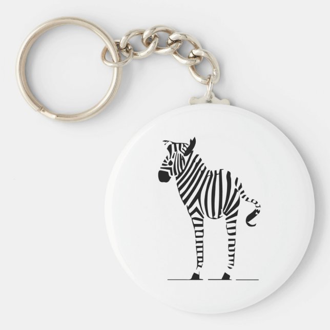 Chaveiro Presentes de Zebra Lovers (Frente)