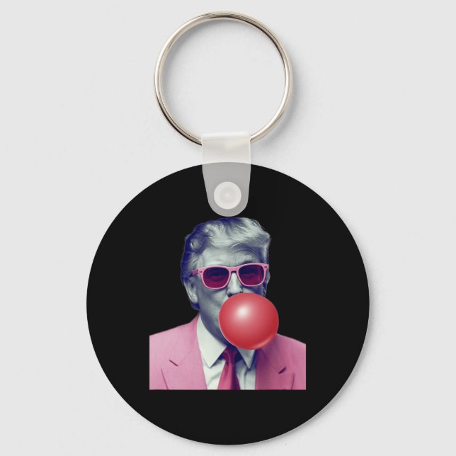 Chaveiro Presentes Divertidos Trump Bubble Gum Yum (Frente)