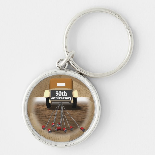 Chaveiro Presentes do 50º aniversário de casamento (Frente)