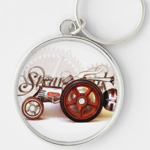 Chaveiro Presentes do destino do trator de Steampunk